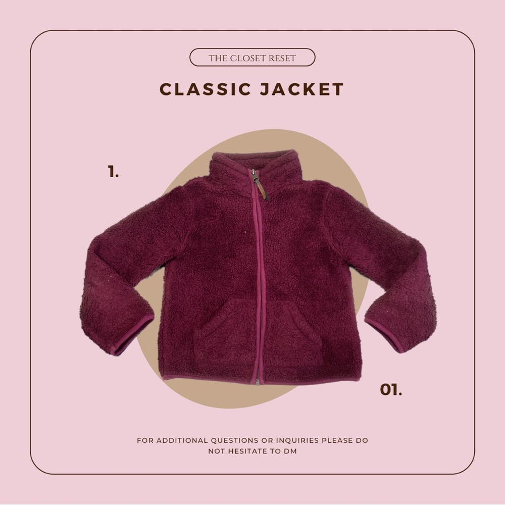 Girls 4-6 Year Old Fuzzy Zip-Up Jacket